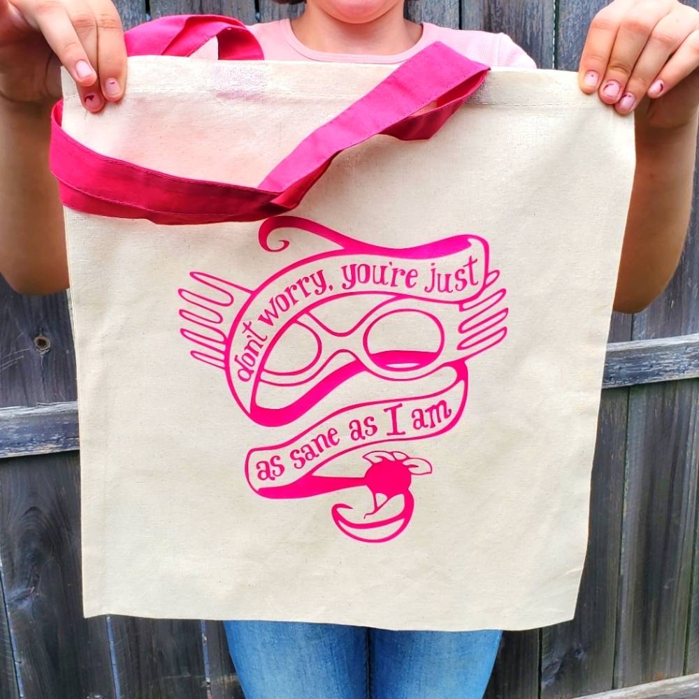 NWT Luna Lovegood Quote Tote.
